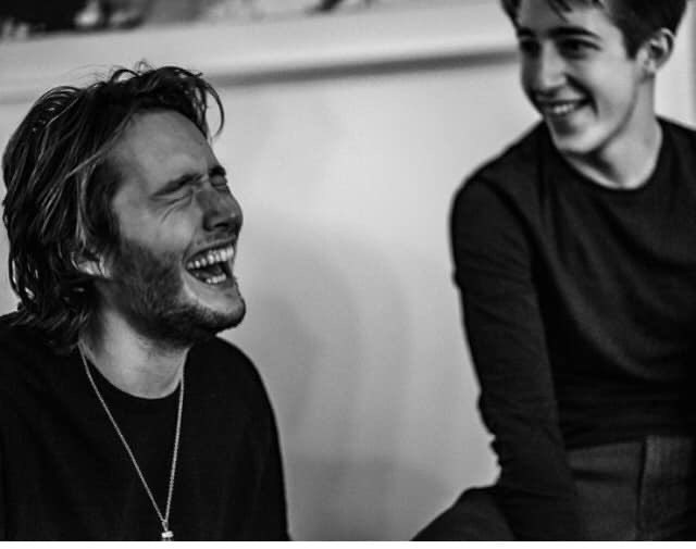 Toby with his younger brother Louis in New York City.