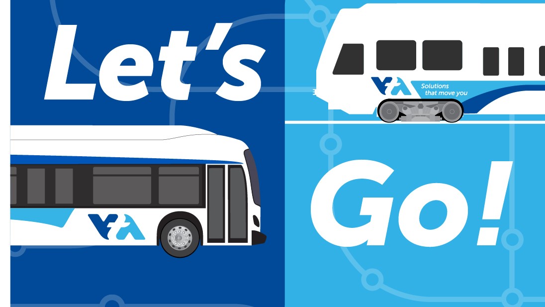 VTA's tweet photo. No ticket, no downloading and no tagging required! Ride VTA bus and light rail - Free from December 28 - 31. Let's Go! https://t.co/mIHhNEhXsi #HelloVTA #TryVTA https://t.co/MB6WASC0kM