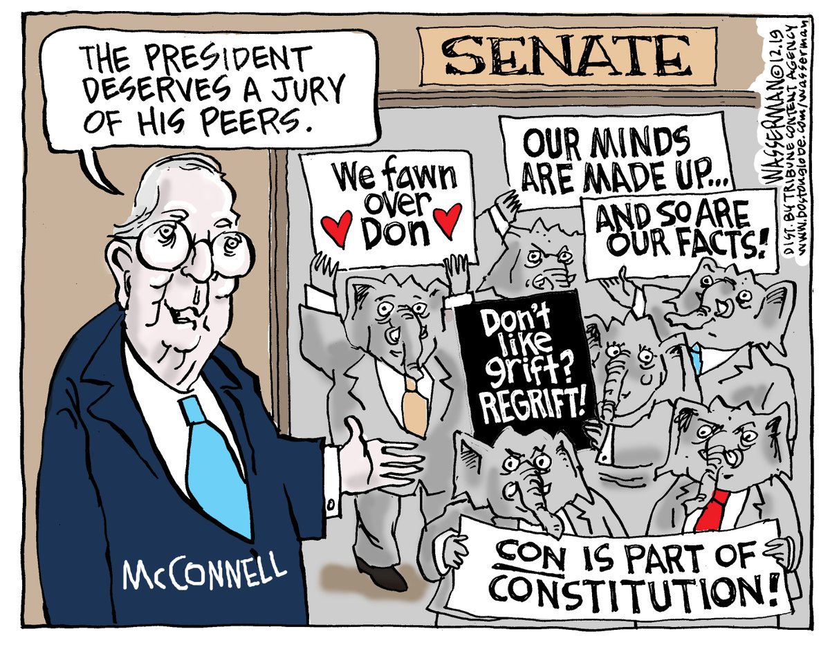 Dan Wasserman On Twitter Mitch Mcconnell S Minions Https T Co Rqb2atoiib Impeachmenteve Mcconnell Globeopinion
