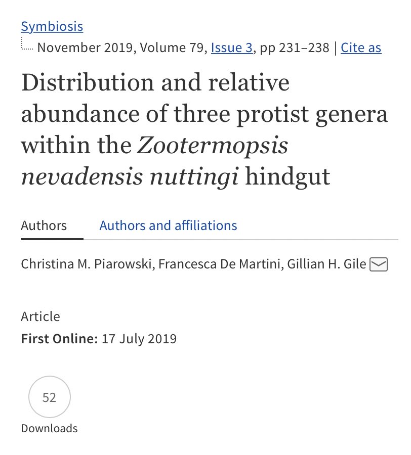 Found out today that the final version of the paper I wrote as an undergrad has been published in the completed journal issue. It now has page numbers and everything! Hopefully this is the first of many first-author publications 👩🏼‍🔬