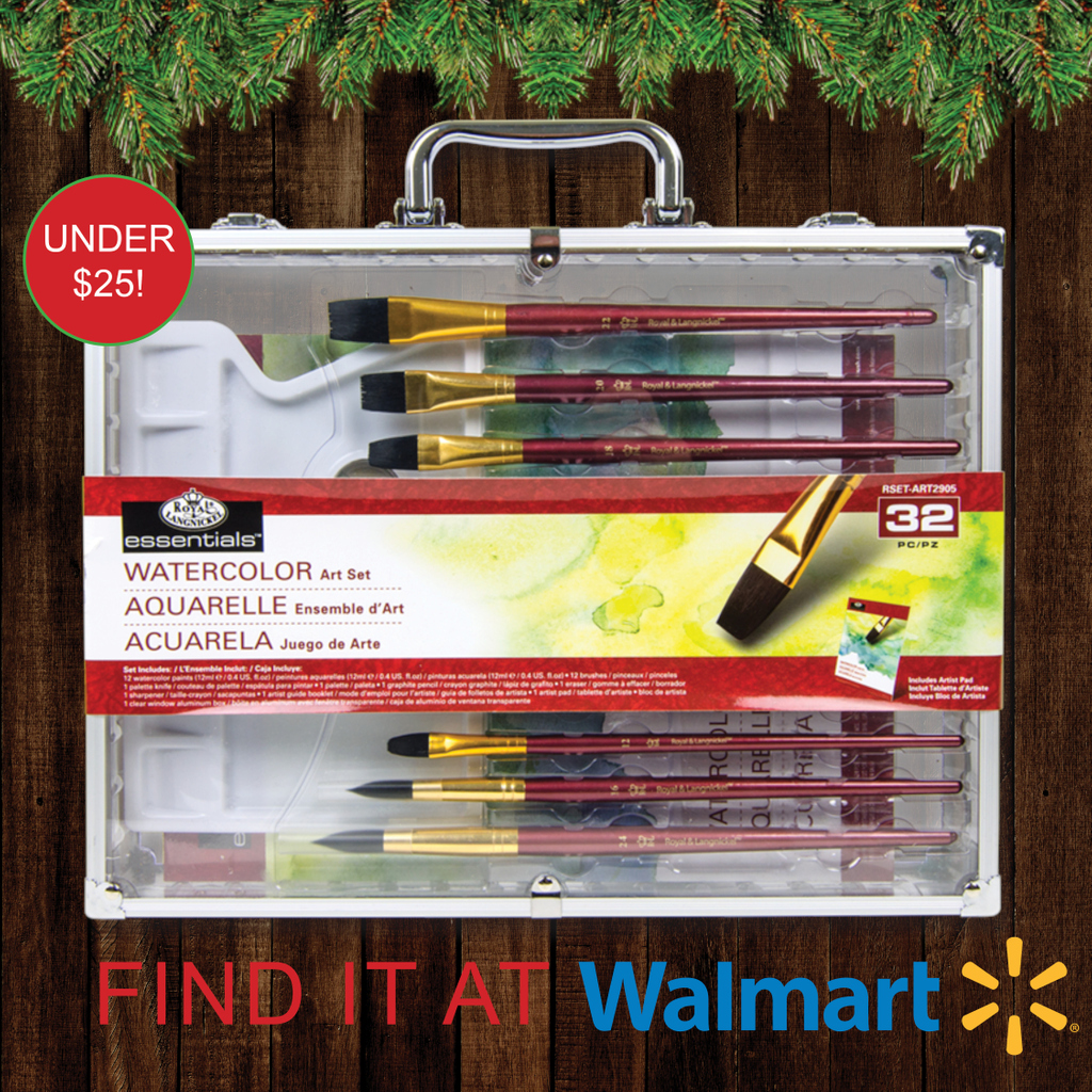 Our 32pc Watercolor Art Set is the perfect gift for anyone who likes to paint! This this all inclusive set <a href="/Walmart/">Walmart</a> for under $25 while supplies last! #royalbrushart #walmart #walmartfinds #giftideas #giftguide