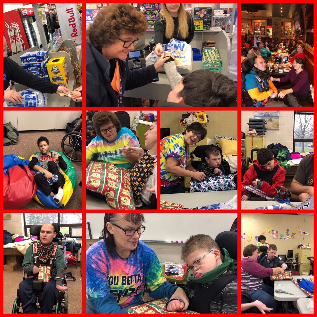 B-106 goes into the community shopping and then wraps their gifts. #FLCproud