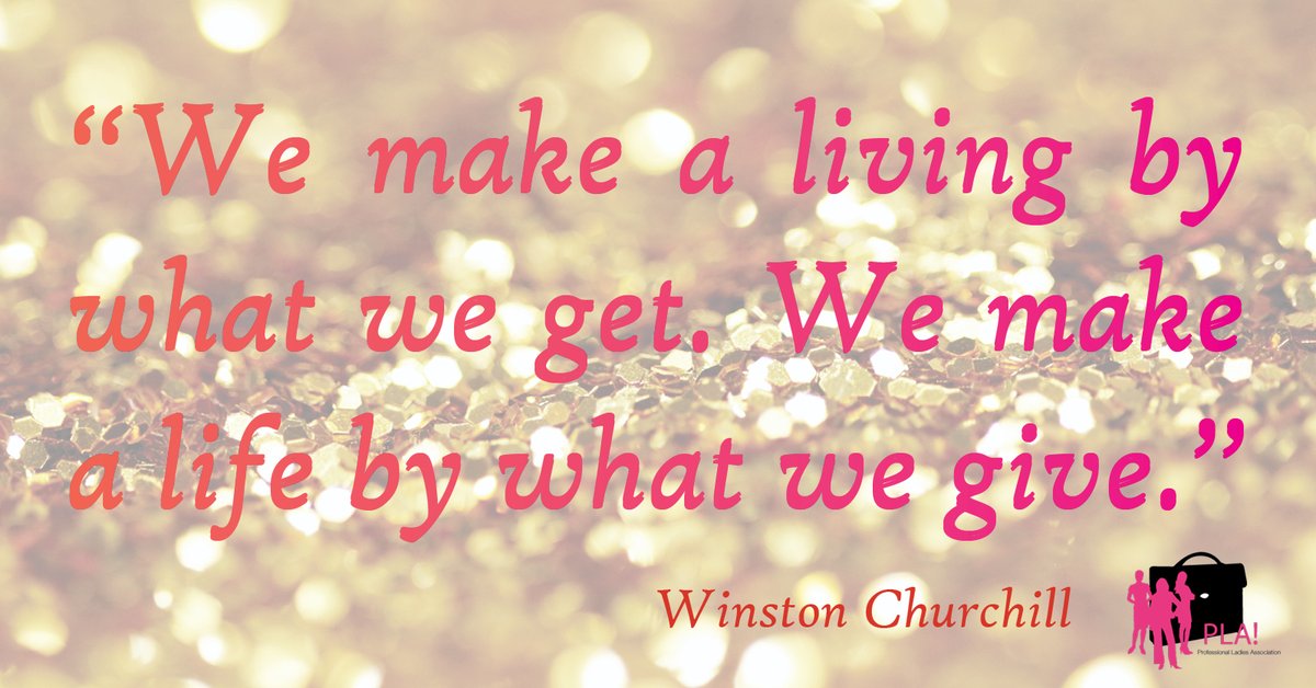 "We make a living by what we get. We make a life by what we give." Words of wisdom from Winston Churchill, perfect for this season of giving! 
#motivationmonday