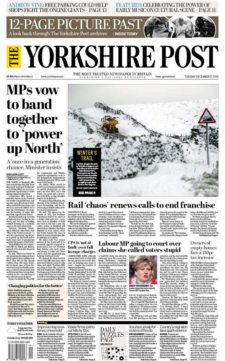 JayMitchinson's tweet photo. Just for info: we did not concoct the juxtaposition of misery, upset and dismay on the railways of the North on the day MPs vowed to Power Up The North. Our trains stand ready to fail every single day on the off-chance MPs might chuck a platitude our way. https://t.co/2m9RnSONAB