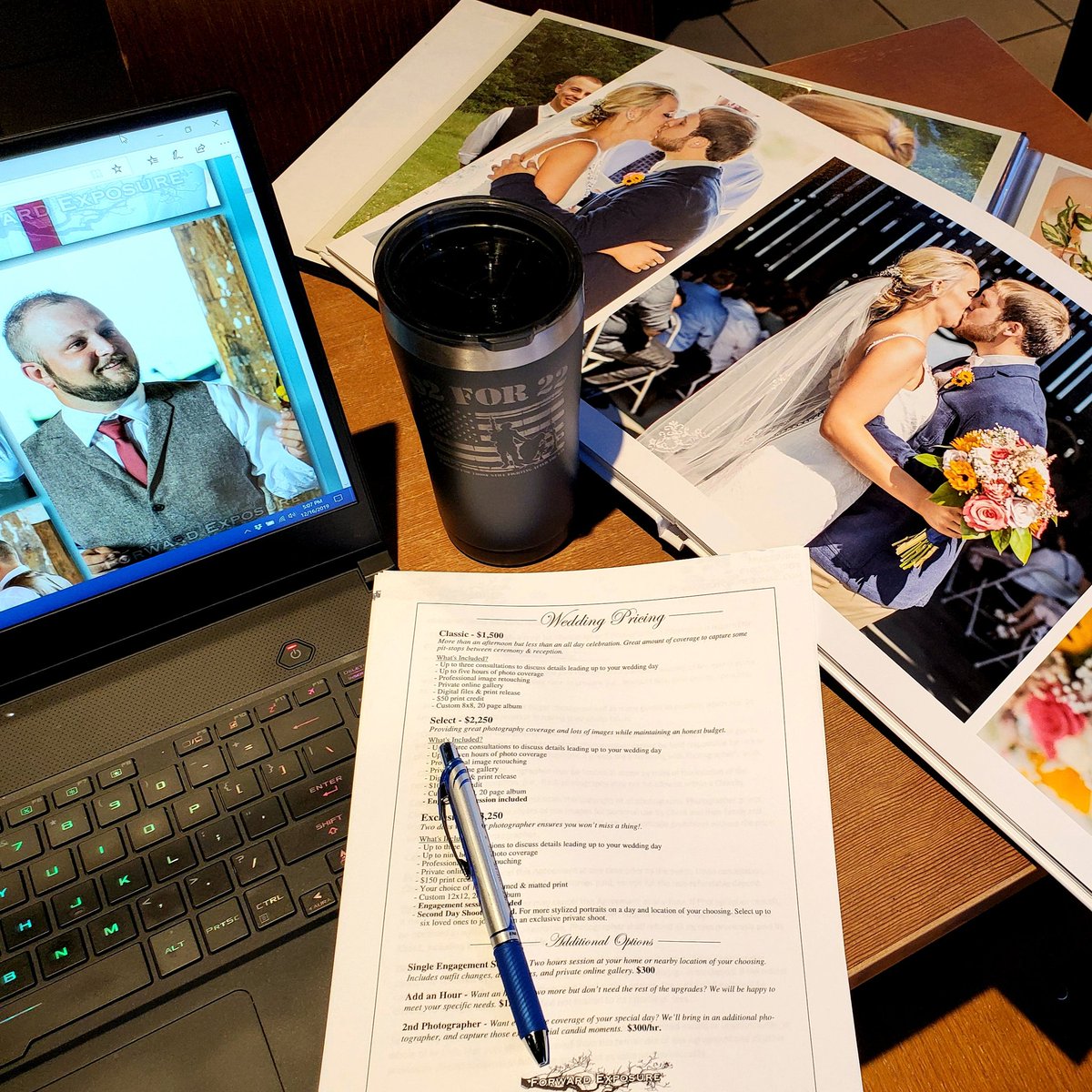 ForwardExposure's tweet photo. Getting ready for another 2020 wedding consultation.
#ilovemyjob #forwardexposure #professional #photography #weddings #michigan #grandrapids #meeting #bride #groom #photos #pics #memories #canon #5dmk3 #smallbusiness #localfirst #veteranownedbusiness #usmc #coffee #starbucks https://t.co/6S0faV26qd