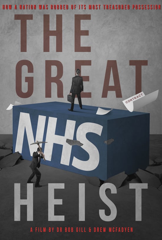 Over two years in the making @greatnhsheist film is now available online. A forensic account of US corporate capture of #NHS

Watch here:
movie.thegreatnhsheist.com

Share widely & help expose the heist of the nation's proudest achievement

#NHSNotForSale 
#TheGreatNHSHeist