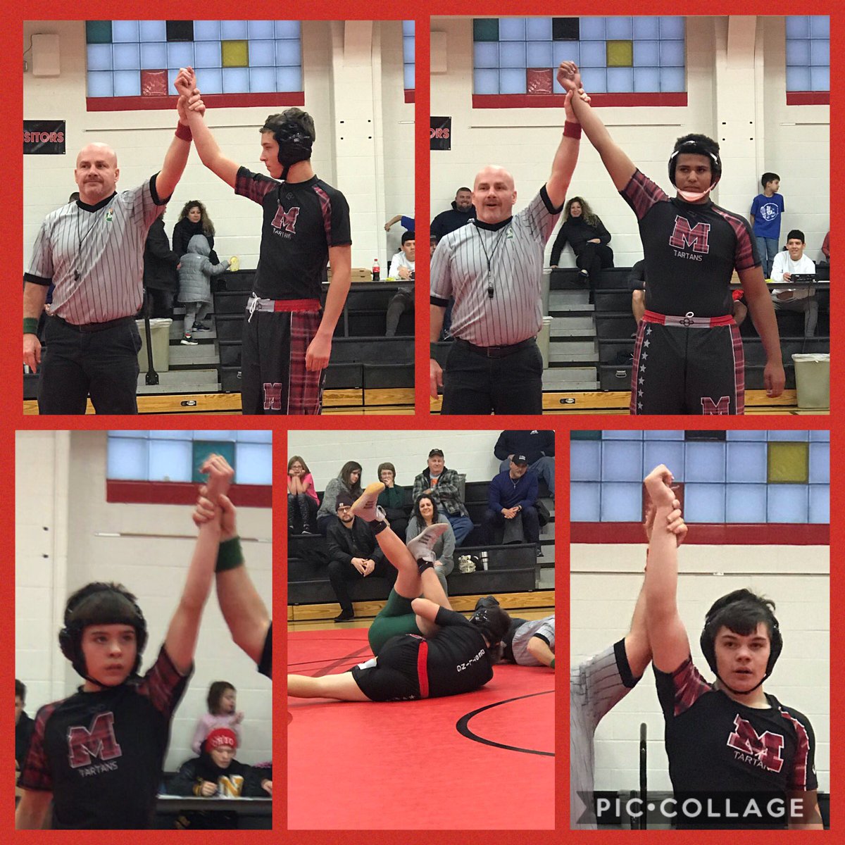 Cougar Wrestlers jogged to McCord to support the Tartan Wrestlers! #CougarPride 🤼‍♀️🤼‍♂️