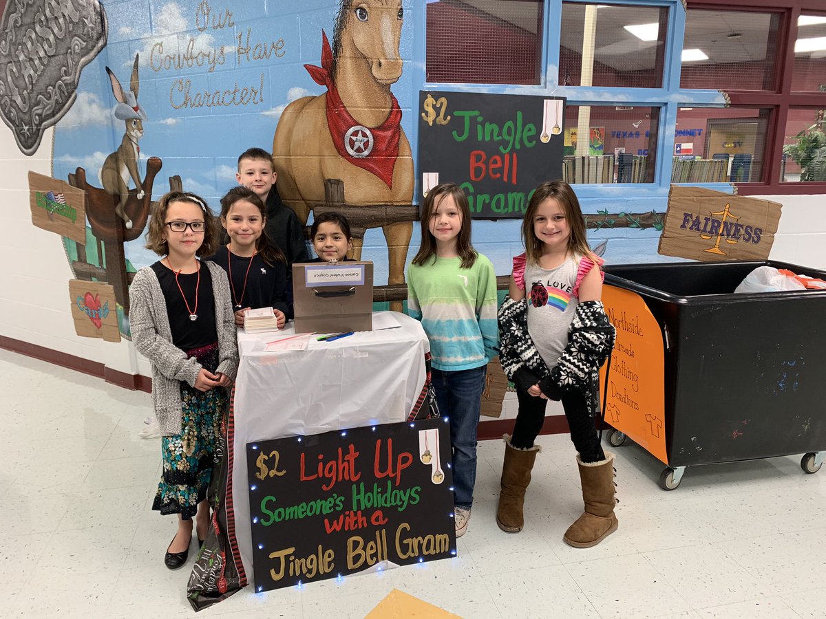 MsGomezNISD's tweet photo. Carson’s Student Council is having a busy month. Our Coat and Sock Drive (to benefit NISD Threads) is in full swing as well as our Jingle Bell Grams fundraiser! I’m so proud of our kind-hearted StuCo members. They’re stepping up as leaders to serve our community! @NISDCarson https://t.co/BZu5KAmewA