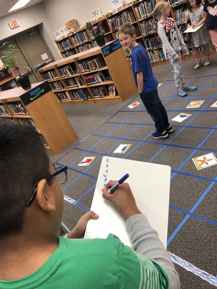 LibMustangs's tweet image. G2 is up & moving, one command at a time, working toward a goal! #codingunplugged #1LISD #LISDcodes #teamwork #tryagain #storyofmason @LeanderISD_Lib