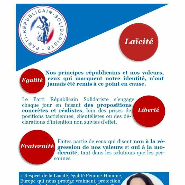 SoutienTaillade's tweet photo. En rejoignant #LMTaillade, présidente du Parti #Républicain #Solidariste, vous donnerez du sens à votre engagement #citoyen en défendant un projet de #société juste, #éthique, moderne et solidaire dont la #laïcité est au cœur du fondement du notre contrat social.
Rejoignez nous ! https://t.co/Dd2F51njHP