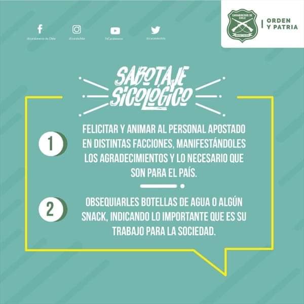 er_profesor's tweet photo. Cuidemos a nuestros carabineros. 

Por favor ni por nada del mundo agreguen soda cáustica a las botellas de agua que les regalen. 

Agreguen ácido muriático.

(Es broma para que no me espíen como incitación al terror. Broma) https://t.co/sqIN3Hxtfq