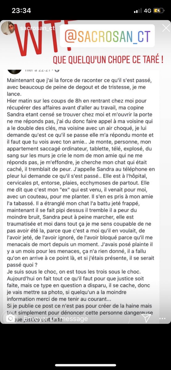 Avacazanova1's tweet image. (TW AGRESSION)

💀💀 Faites tourner l'infos les amis, ce gros connard s'en ai prit a des potes a moi.  

RT SVP