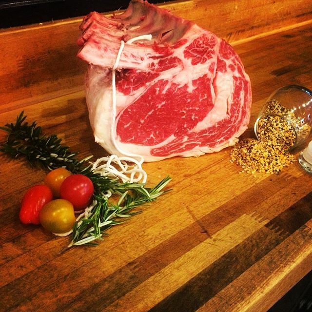TheButcherBloc's tweet photo. Bone in, tied, seasoned if preferred, RIB ROASTS, Available for pre order for the holiday season! Give us a call or stop on in! https://t.co/RWwEsV7pVg https://t.co/r16dBI5ahX