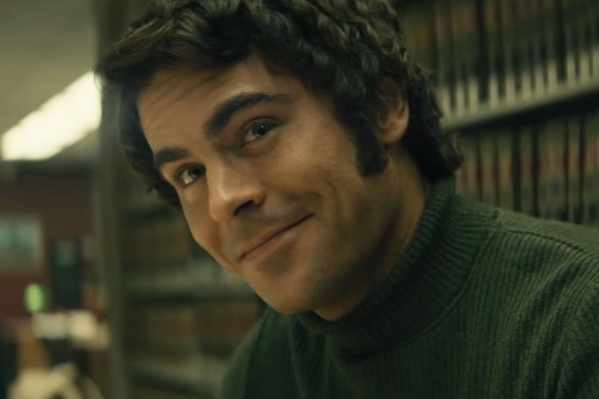 Gibboanxious's tweet photo. Extremely Wicked, Shockingly Evil and Vile ★★½
@ZacEfron proves he's a very fine actor with the role of Ted Bundy (it helps that he looks like the serial killer). #Zefron's performance can't save this courtroom drama from being a very empty & surprisingly dull Netflix movie. https://t.co/WXE07fFQ6l