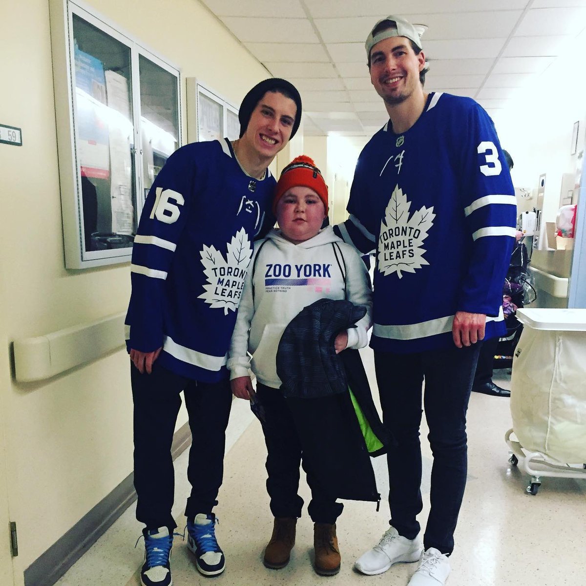 gregdgilbert's tweet image. Thanks for taking the time today @Marner93 @12JHoll!  You made Blake’s day!