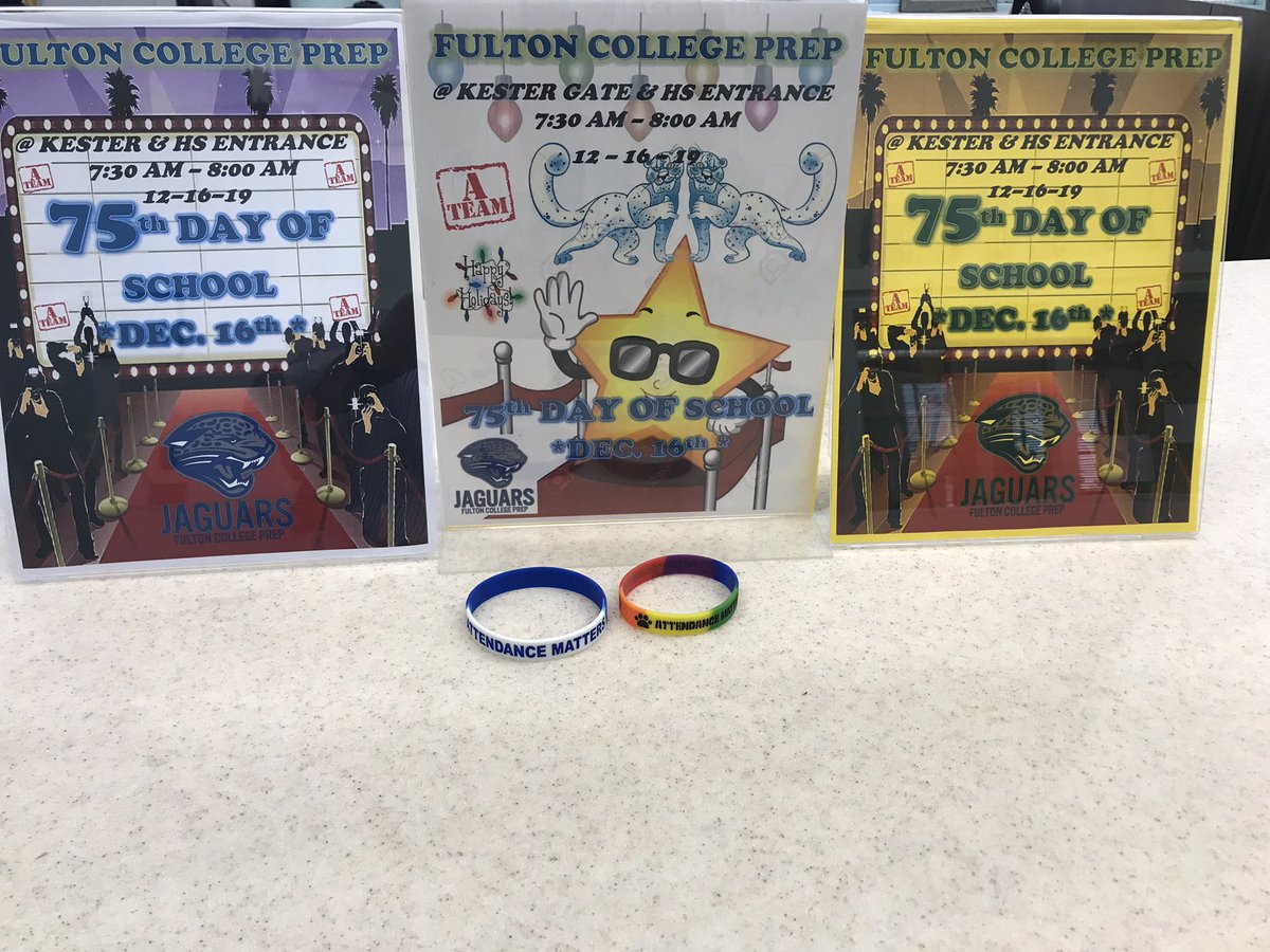 F7Fcp's tweet photo. 75th Day of School - We got that!  RFCP @Fultonprep @LDNESchools https://t.co/o3gWCjbBAC