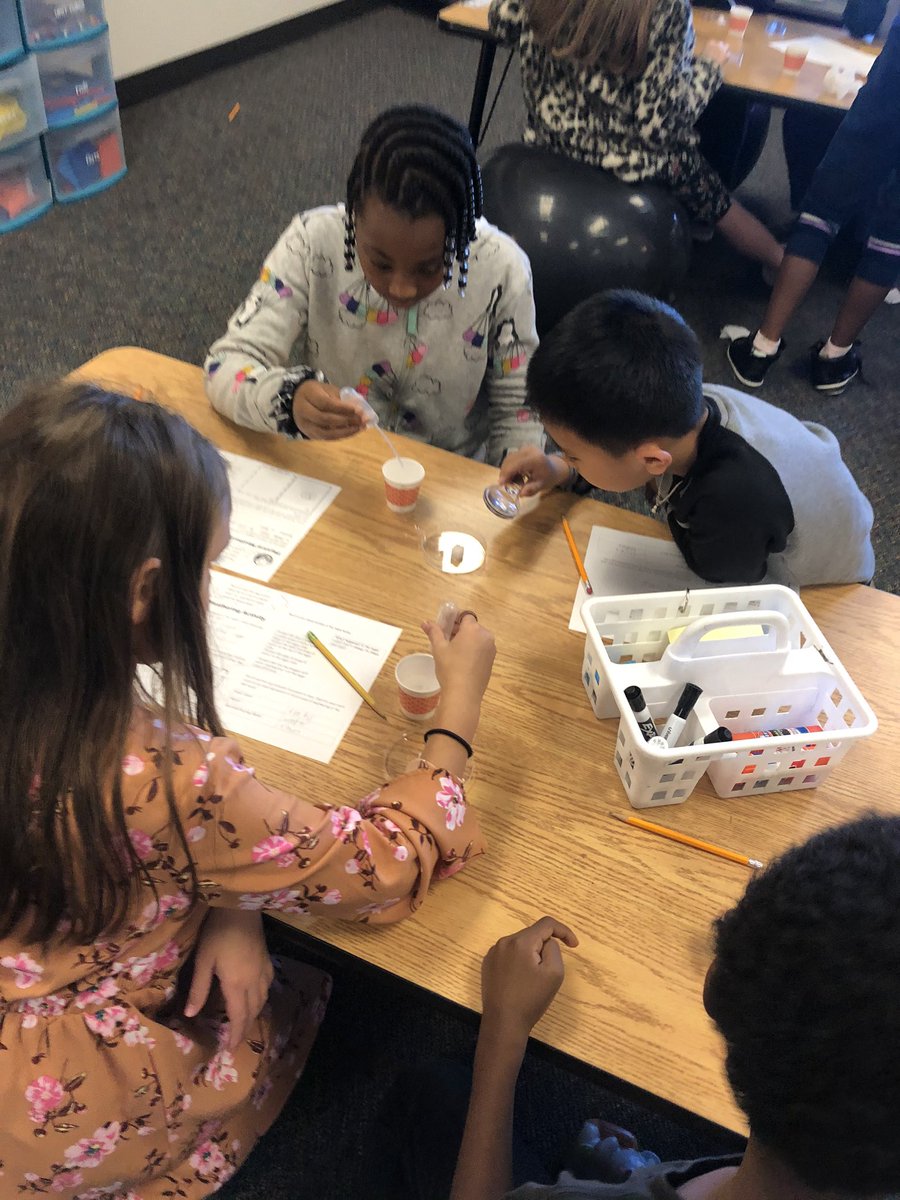 TeachKoch's tweet photo. Last week Mrs. Martin’s class loved exploring how weathering effects rocks and soil using sugar cubes! We all demonstrated so much curiosity during our investigation! @ElliottLearners #FISDlearns https://t.co/gkRx0p3N6B