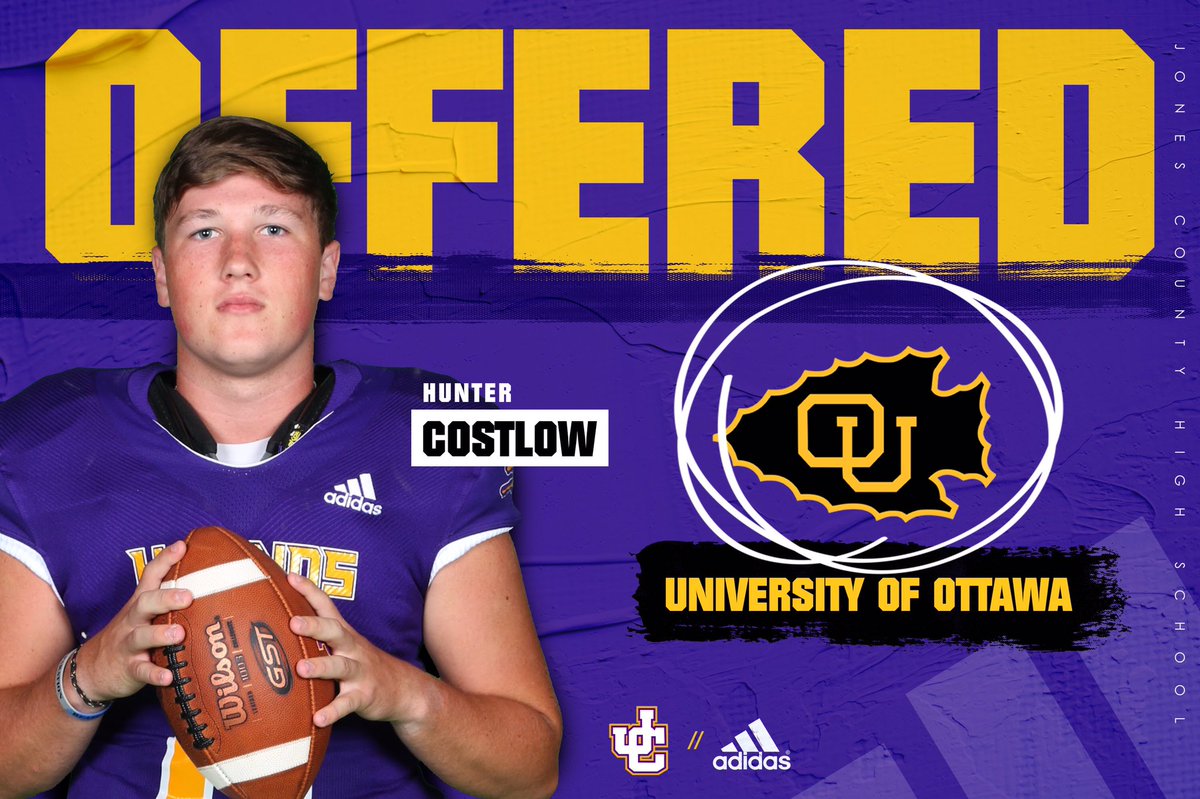 GreyhoundFball's tweet photo. Congratulations to Hunter Costlow on receiving an offer from the University of Ottowa! @GeeGeesFootball #GoHounds #OGA https://t.co/oYaHC7Q6kC