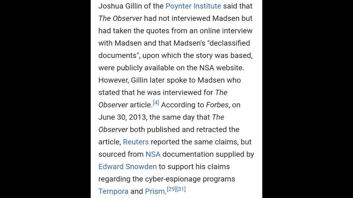 Wayne Madsen tried to tell everyone but he was called a "Conspiracy Theorist"ObamaSnowden9/11 and More... https://en.m.wikipedia.org/wiki/Wayne_Madsen