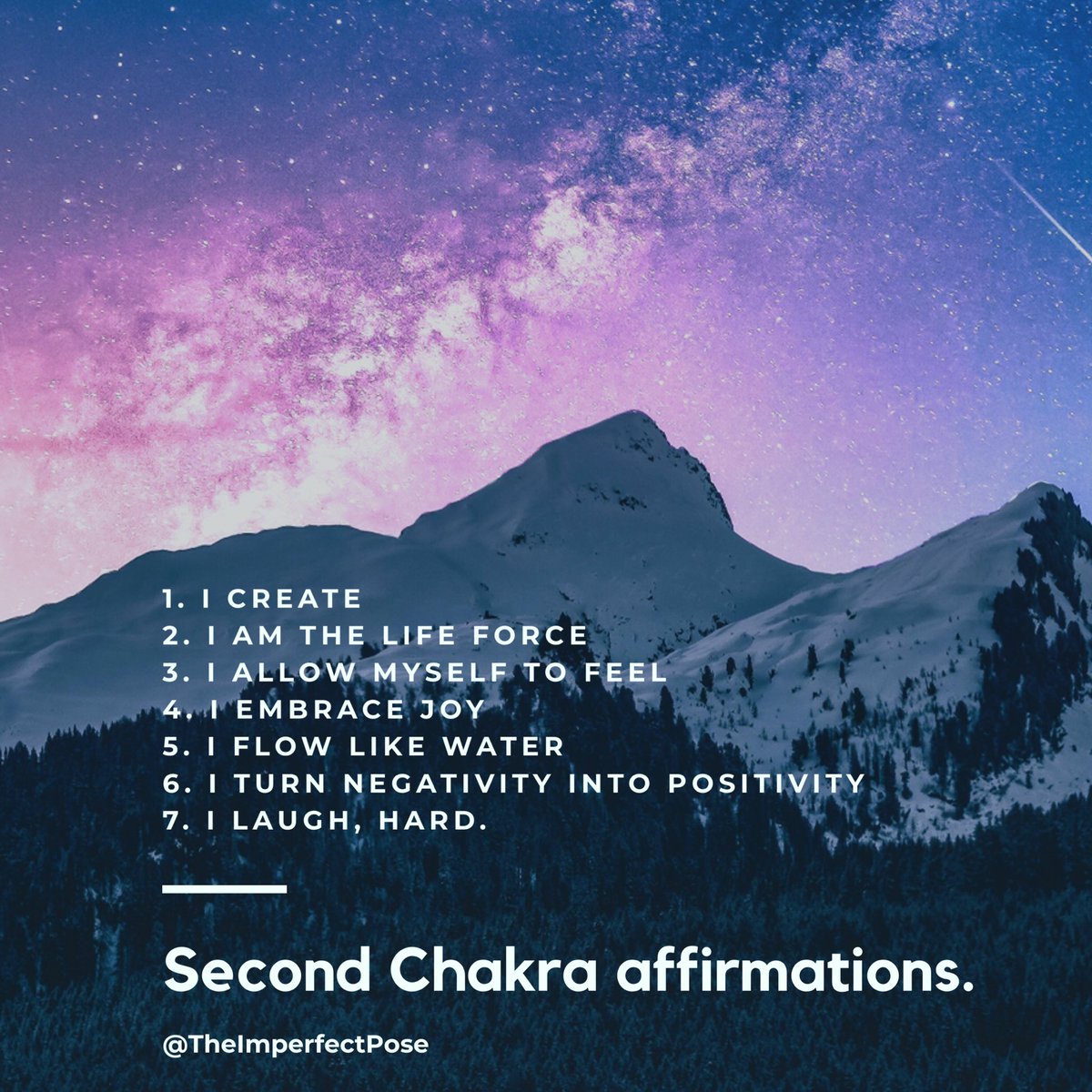imperfectpose's tweet image. #secondchakra #sacralchakra #kundaliniyoga #Affirmation #affirmations #MondayMotivation #attitude #mondaythoughts — FOLLOW ME 👉🏼 instagram.com/theimperfectpo…