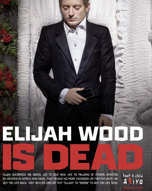 ItsConorBehan's tweet image. God I just had a flashback to that campaign celebs did in 2010 (!) where they “died” on social media by deactivating their account until a million dollars was raised for an AIDS charity?! The images are kind of wild.