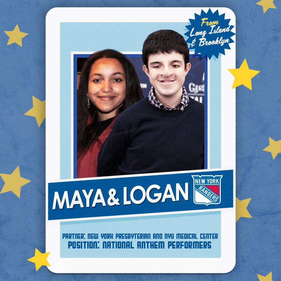 gardenofdreams's tweet photo. It's @gardenofdreams Night at the @NYRangers game and we can't wait to see our young people, including Gianna, Maya, Logan, Braylen and Dilan, shine at @TheGarden 🌟 Follow along on our Instagram Stories to see all the action. Let's Go Rangers! #GDFNight https://t.co/9xqzzluTYB