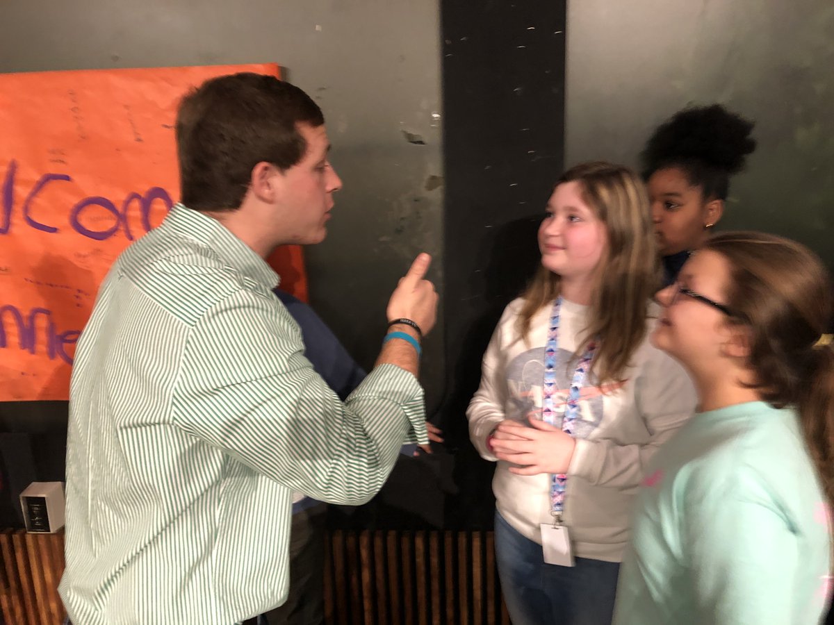 ProjectAuSome's tweet photo. Our hearts are overflowing from our visit with @clemsonlife1 student, Tanner. He was recently featured on an episode of @chrisulmer's Special Books by Special Kids.  This inspired our @HarbisonWestEl heroes to invite him to speak. @LexRich5Schools #BeTheChange #Pridein5 #Teachin5 https://t.co/o6MbXjq765