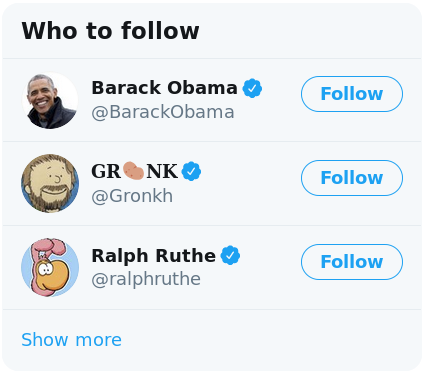Twitter-Empfehlungen: Barack Obama, Gronkh und Ralph Ruthe