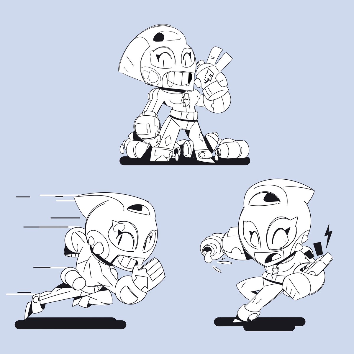 Paul On Twitter Some More Concepts Of Max Brawlstars ブロスタ 브롤스타즈 Characterdesign - how long does it take to max brawl stars