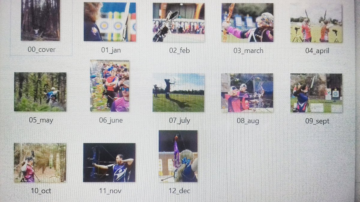the photos have been chosen 😊 ready to be sent off tomo... calendar ready before Christmas! #LoveArchery #Archery