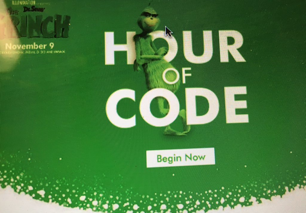 MrsHummel24's tweet photo. Fun end to our today with Grinch Hour of Code!! 🎄🎁 @NH_Elementary https://t.co/VHbo0Fezbu