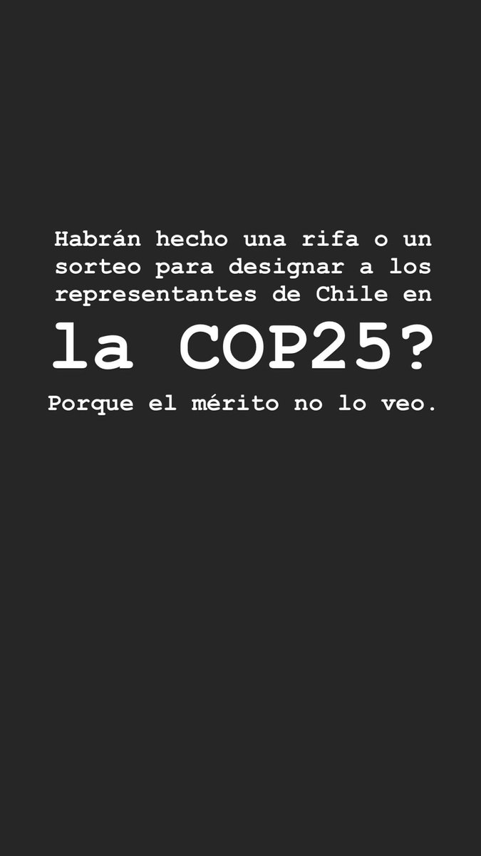 Me asalta una duda.. #COP25