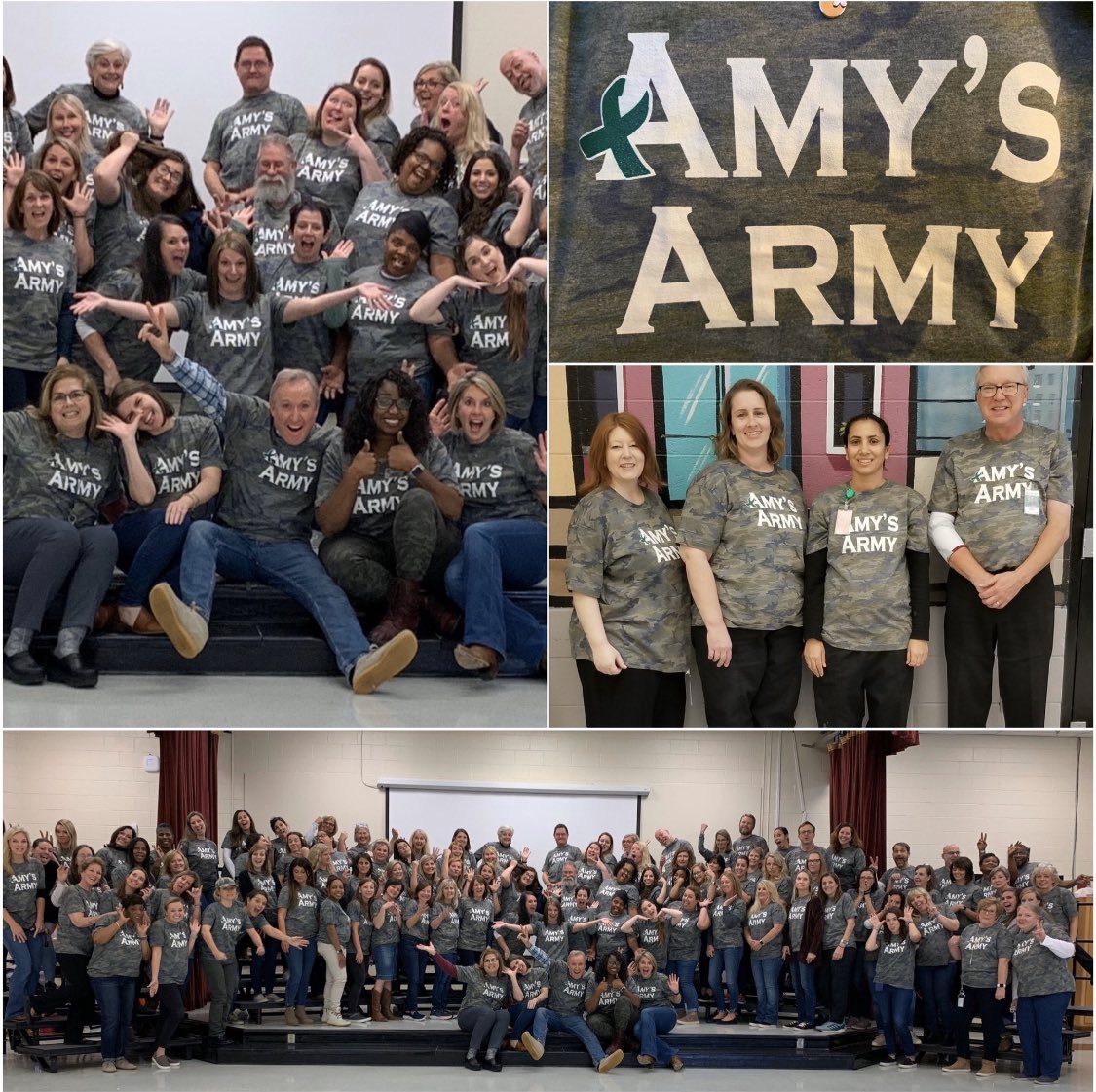 Sope Creek is proud to be a part of Amy’s Army. Dr. D and Mrs. Daugherty, we are behind you 100% in this battle against cancer. We hope you can feel our love, support and prayers. @DDaugherty51871 <a href="/sopecreek/">Sope Creek</a> <a href="/CobbSchools/">Cobb County Schools</a>