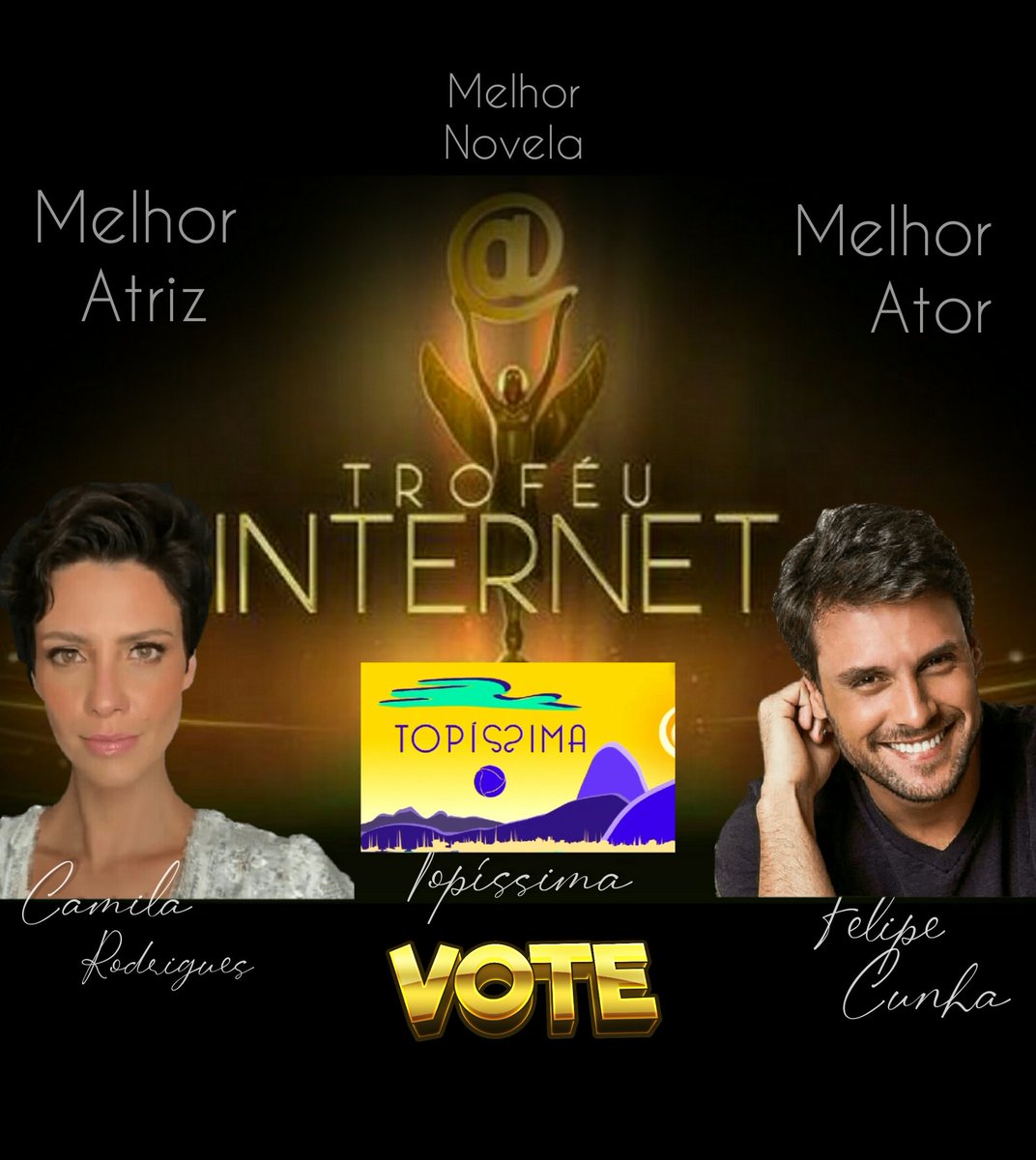 Sophialoveanto1's tweet photo. VOTE  #trofeuinternet  2019 para Melhor Atriz @camilets08 Melhor Ator @FelipeOCunha Melhor novela @NovelaTopissima, 1 Fase até 20/12. Clique no link 👇https://t.co/TkR2kwbrMi https://t.co/FjnEt8eHUy