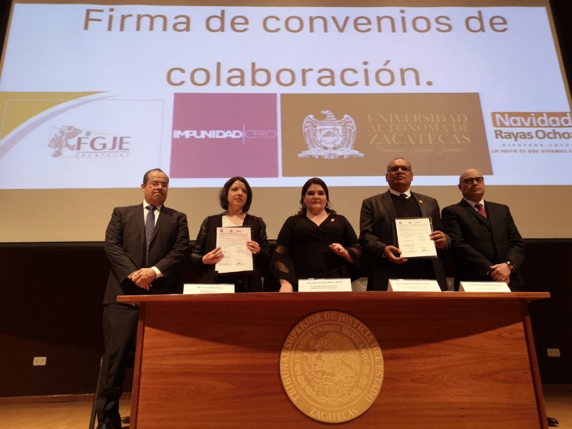 Esta mañana, firmamos convenios de colaboración con la <a href="/FiscaliaZac/">FGJE Zacatecas</a> y con la <a href="/UAZ_Oficial/">The M̶o̶༝o̶nᅠᅠᅠᅠᅠᅠᅠᅠᅠᅠᅠᅠᅠᅠᅠᅠᅠᅠᅠᅠᅠᅠᅠᅠᅠᅠᅠᅠᅠᅠᅠᅠᅠ༝</a>, instituciones con las que estaremos colaborando de manera más estrecha con el objetivo de identificar áreas de mejora y buenas prácticas en el Sistema de Justicia Penal. 📜🖋