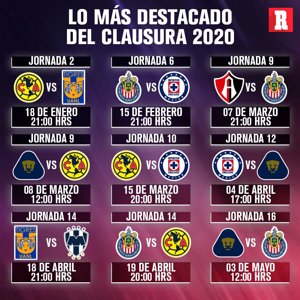 record_mexico's tweet image. LO QUE SE VIENE PARA ESTE C2020⚽️📆🇲🇽

Vayan apuntando las fechas porque tendremos buenos duelos de futbol para este Clausura 2020.

👉bit.ly/2tkk5t7