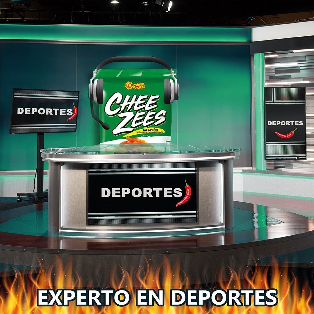 JMDeporte's tweet photo. ¡El Experto en Deportes!
Por eso los CHEE ZEES JALAPEÑOS de @sunshinesnackpa es uno de nuestros favoritos🔥#JMDeportes
#sunshine🌞 #cheezees #unleashthecheeze #jalapeño #cheese #snacksattack #snack https://t.co/WeaYSZiG9p