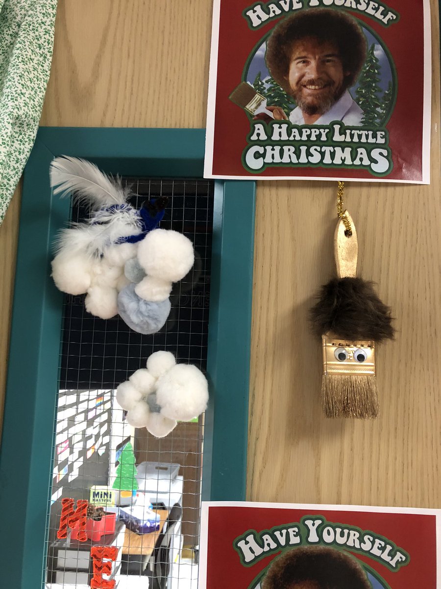 Bob Ross Official on Twitter "Those happy little paintbrushes are