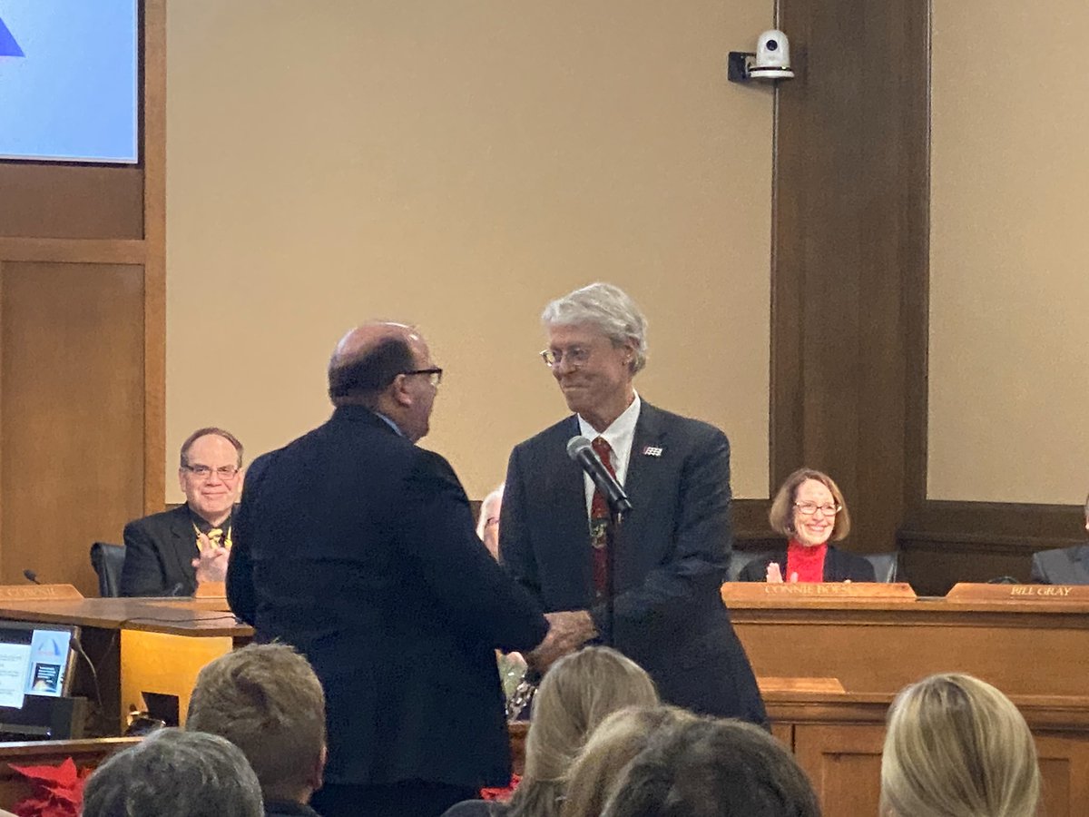 Today we celebrated an end of an era. Thank you, <a href="/ColemanIowa/">Chris Coleman, Des Moines City Councilman</a>, for your service to the residents of Des Moines. Des Moines is a world-class city because of Chris’ vision and leadership. I will personally miss Chris each Monday at City Council meetings.