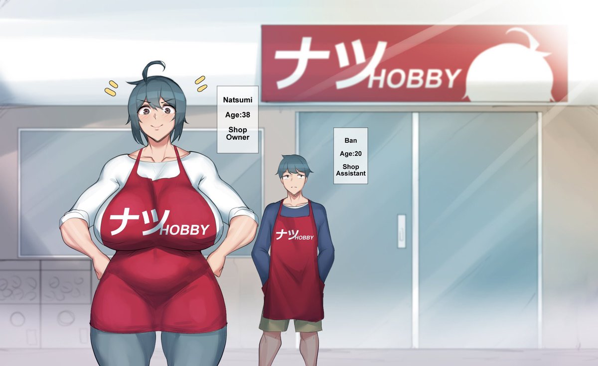 “The Hobby is officially open for business!~”

Natsumi seemed proud about being able to own her own convenience store!