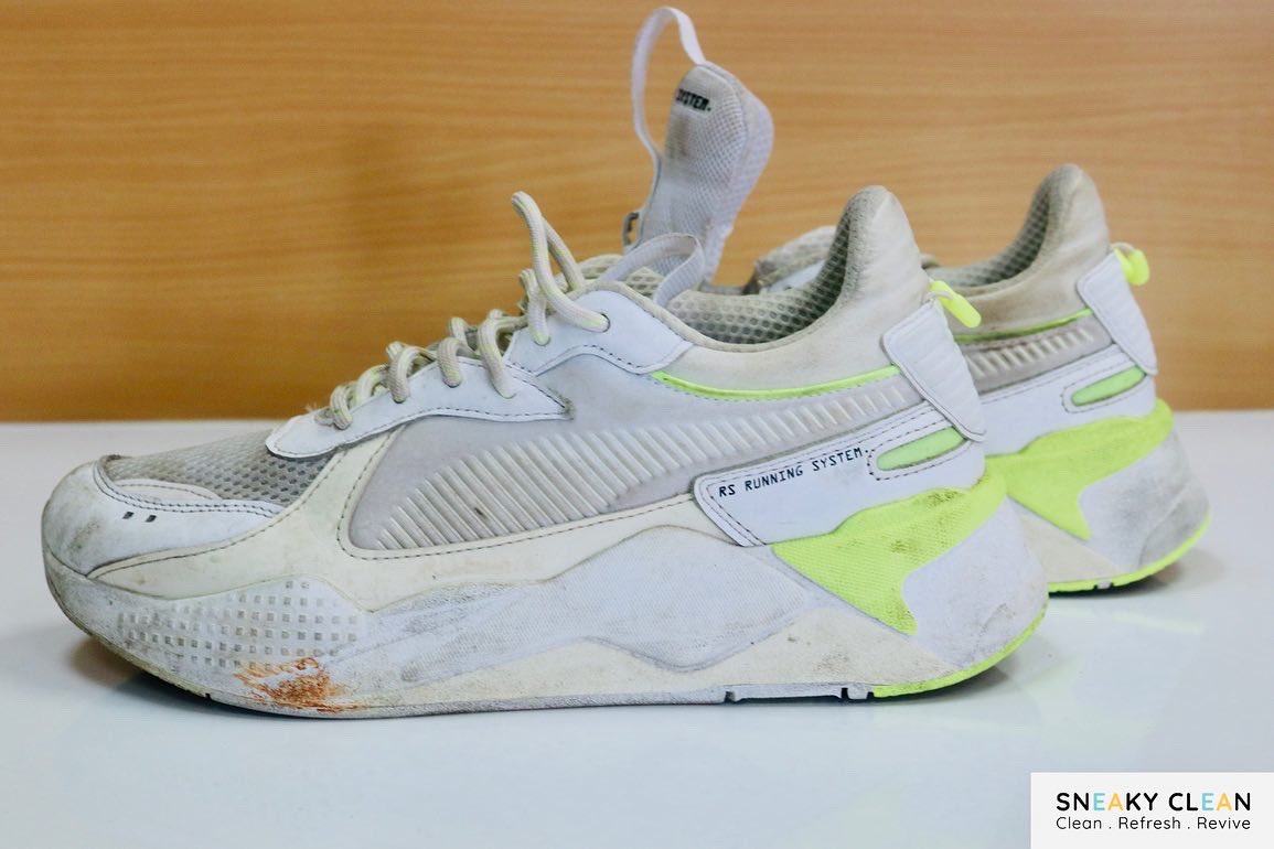 SneakyCleanSA's tweet photo. Before/After: Nike Airmax 90 Bertrue Multipack vs Puma RS-Tracks. Which do you prefer? #Sneakyclean #nike #airmax90 #pumarsx #puma https://t.co/f34YIG8avn