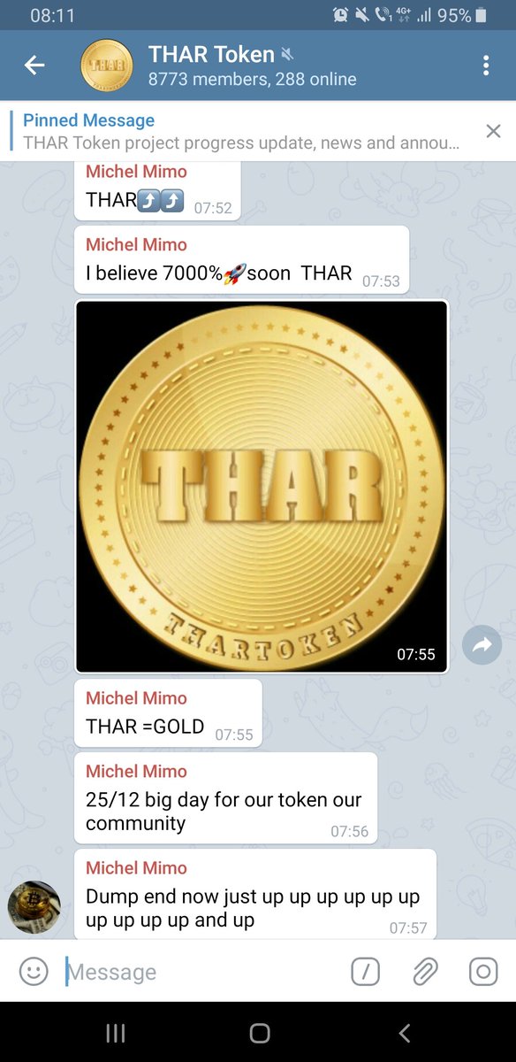 CryptoAsAWay's tweet image. $THAR will be listed on #vindax and #extstock .... remember the $BBK 55x yesterday?

#thartoken can do more, it has a big community on twitt and #telegram.

This #token has maxim supply 900k, which is very undervaluated at 0.1$, the actual price!

#crypto
#cryptocurrency
#thar