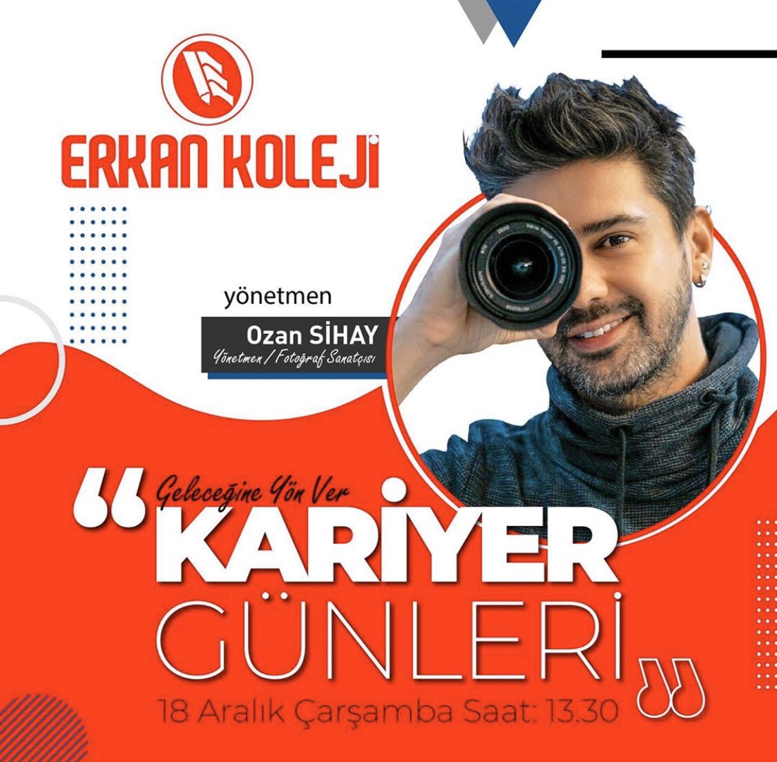 “Geleceğine Yön Ver” Kariyer Günleri kapsamında çarşamba günü <a href="/ErkanKoleji/">Erkan Koleji</a> ‘nde görüşmek üzere..