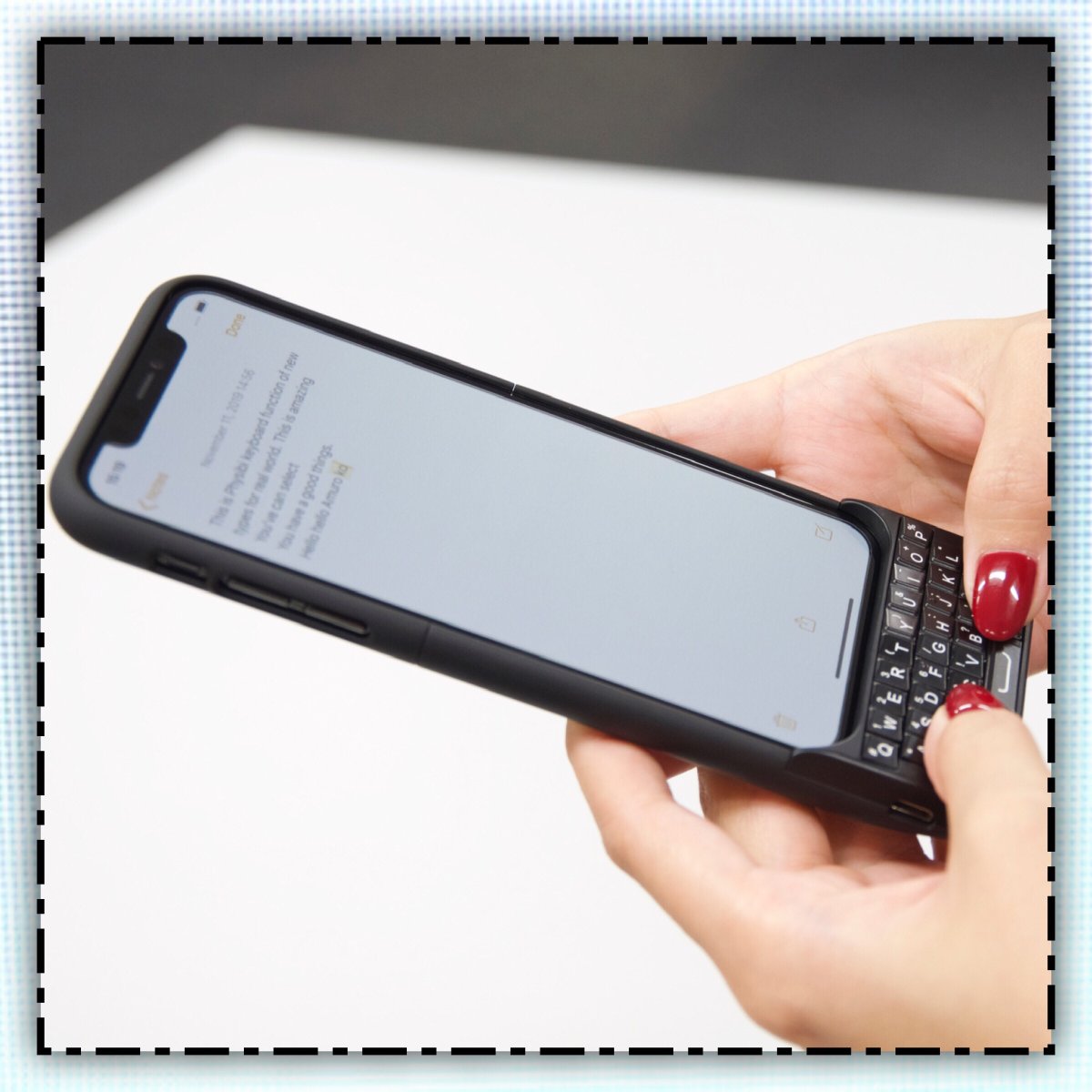 PhysiboKeyboard's tweet photo. LIVE ON KICKSTARTER! Physibo is set to take the phone accessory industry by storm with its super- high efficiency. It is the first of its kind and will be a market leader. The size of your fingers doesn’t matter, just type away, error-free.⠀ https://t.co/MRbalW97R5