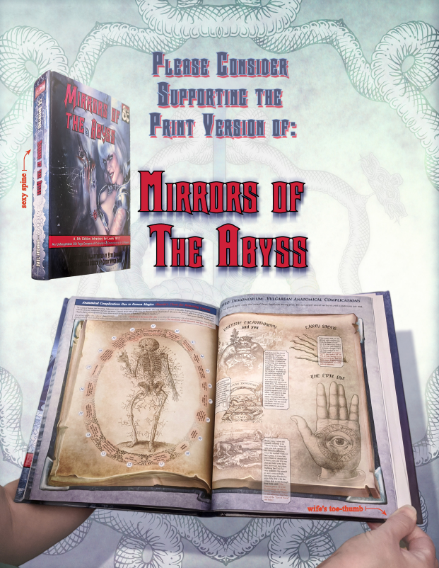 Hoho-hooo-holyyyy crap, you're on the beach in the Abyss...but for FREE.

Have a chamber on me, in celebration of the print edition:

•★•
dmsguild.com/product/297955…
•★•

#dnd #dnd5e #ttrpg #rpgmaker #TTRPGCommunity #IndiePub #FANTASY #pathfinder #dmsguild