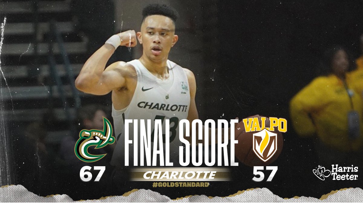 NINERS WIN!!!

The 49ers down Valpo, 67-57!

Jordan Shepherd scored a career-high 27 points, while Jahmir Young pitched in 14 points and 8 rebounds.

#GoldStandard | #Fight4Literacy