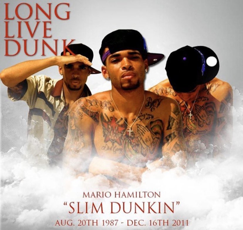 TRAPAHOLICS's tweet image. Crazy Bc I was thinking of my bro heavy last night and it didn’t even hit me that today was the 16th already #RIP Slim Dunkin we miss ya bro❗️💔 #LLDunk #DG4L