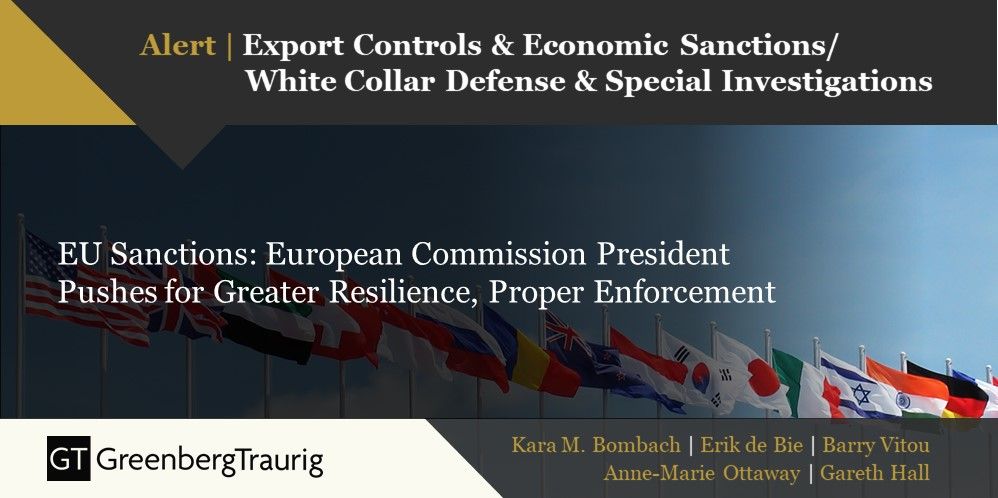 In the EU, responsibility for #sanctions has been moved from the Foreign Policy Instrument Service to #FISMA. This GT alert reviews FISMA's remit, primary and secondary sanctions, and the EU's new approach to enforcement buff.ly/2S0PfjE @basv <a href="/gareth_rh/">Gareth Hall</a> <a href="/KaraBombach/">Kara Bombach</a>