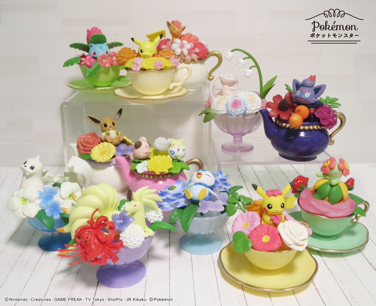 株式会社リーメント公式 発売中 ポケットモンスター Floral Cup Collection2 Floral Cup Collection シリーズの第1弾と一緒に並べて見たよ カップは第1弾と同じ3種類 あなたもコレクションしたくなるかも T Co Btueqxqpqp ポケモン