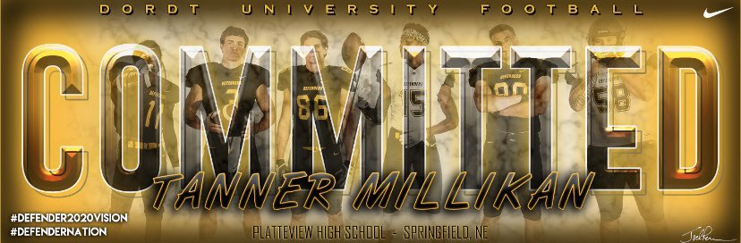 tanner_millikan's tweet photo. COMMITTED ⚔️ @DordtFB @Coach_Endo @coach_penner https://t.co/AdFHghcsW9